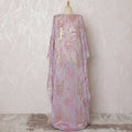 Elegant Lavender Pink French (Fransawi) Somali Dirac Silk Chiffon Fabric with Metallic Lurex, 140 cm Width-D19689 Regal Fabrics