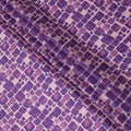 Light Pink and Purple Geometric Viscose Digital Printed Fabric - 110 cm Width-D19990