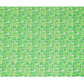 Light Green and Lime Geometric Viscose Digital Printed Fabric - 110 cm Width-D19991