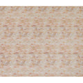 Warm Beige and Orange Feather Print Pure Linen Fabric - 150 cm Width-D20000
