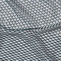 Elegant Deep Teal Stone Embellished Nylon Mesh Fabric, 150cm Width – Perfect for Evening Wear and Decor-D20078
