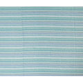 Light Blue and Green Striped Synthetic Viscose Fabric with Stone Work, 110 cm Width-D20580