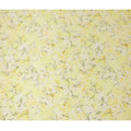 قماش ساتان حريري نقي بزهرة صفراء ليمونية - عرض 140 سم، صنع في إيطاليا - D20734