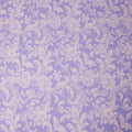 Lavender and Ivory Baroque Print Pure Silk Satin Fabric, 140 cm Width, Made in Italy -D21170