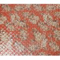 Coral Floral Silk Chiffon Fabric with Metallic Lurex, Width 140 cm, South Korea-D21272