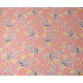 Peach Floral Silk Satin Fabric with Metallic Accents, Width 140 cm, South Korea-D21286 Regal Fabrics