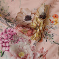 Blush Pink Floral Silk Satin Fabric with Metallic Accents, Width 140 cm, South Korea-D21290 Regal Fabrics