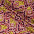 Yellow & Red Paisley Cotton Lawn Fabric with Ornate Design – 140 Cm Wide-D21973
