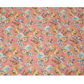Peach Floral Cotton Voile Fabric with Botanical Print – 140 Cm Wide-D21974