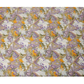 White & Mustard Paisley Cotton Satin Fabric with Ornate Design – 110 cm Wide-D21979