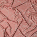 Blush Pink Pure Silk Satin Fabric with Film Metallic, Width 110 Cms, South Korea-D22069