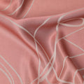 Blush Pink Pure Silk Satin Fabric with Film Metallic, Width 110 Cms, South Korea-D22069