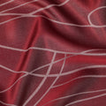 Deep Red Pure Silk Satin Fabric with Film Metallic, Width 110 Cms, South Korea-D22070