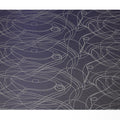 Dark Navy Pure Silk Satin Fabric with Film Metallic, Width 110 Cms, South Korea-D22072