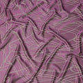 Mauve Pure Silk Satin Fabric with Film Metallic, Width 110 Cms, South Korea-D22073