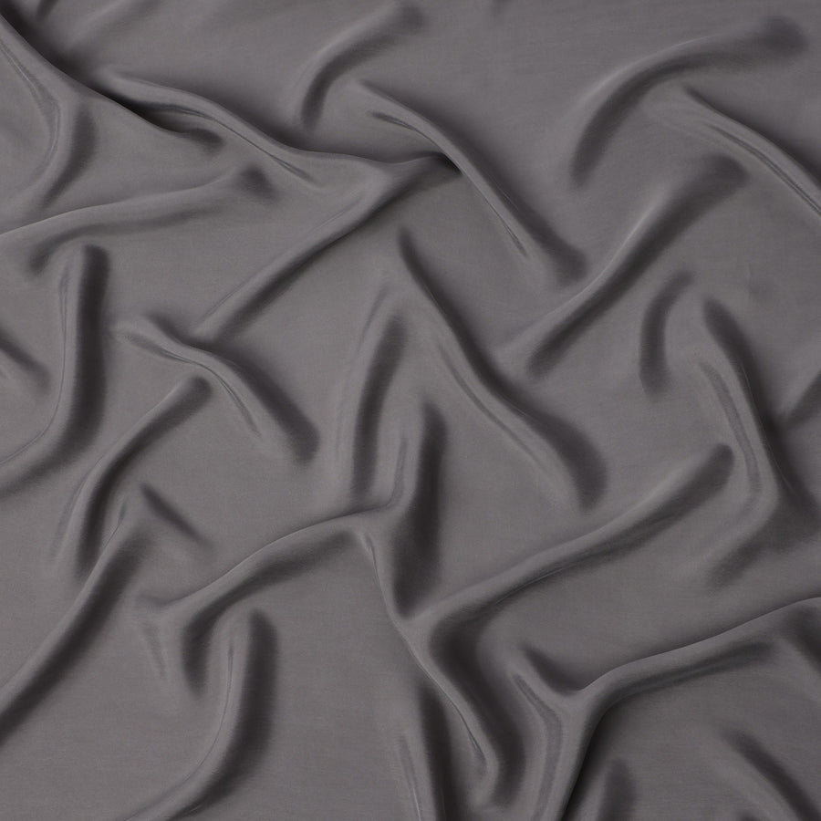 قماش كوبرو مستدام بلون رمادي فولاذي سادة - عرض 140 سم - قماش بيمبيرج فاخر من اليابان - D22191