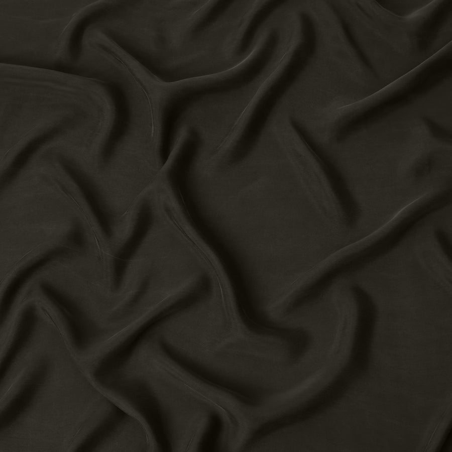 قماش كوبرو مستدام بلون أخضر زيتوني سادة - عرض 140 سم - قماش بيمبيرج فاخر من اليابان - D22193