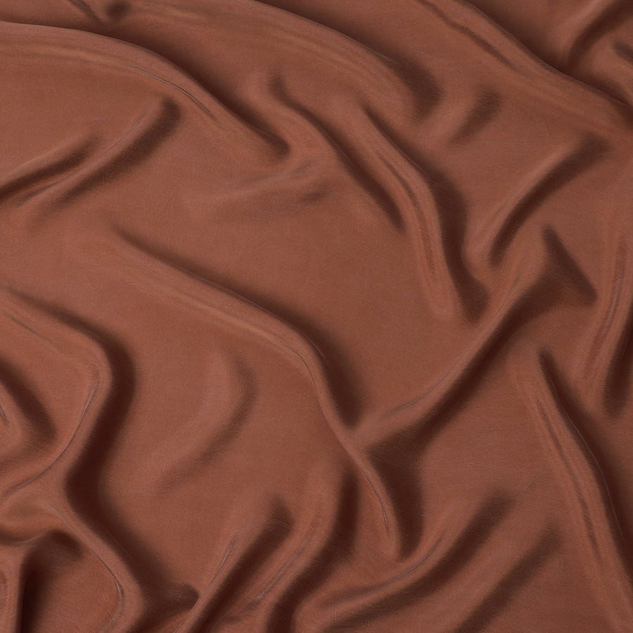 قماش كوبرو مستدام سادة بلون الكراميل البني - عرض 140 سم - قماش بيمبيرج فاخر من اليابان - D22194