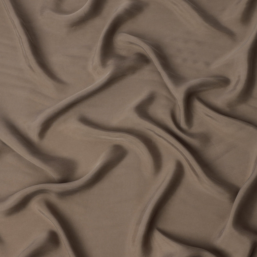 قماش كوبرو مستدام بلون بني فاتح سادة - عرض 140 سم - قماش بيمبيرج فاخر من اليابان - D22196