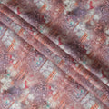 Mauve Abstract Printed Blended Linen Fabric – 140 cm Width – Premium Indian Fabric-D22205