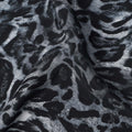 Black and Grey Leopard Print Viscose Crepe Fabric – 110 cm Width – Premium Indian Fabric-D22212