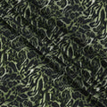 Olive Green Leopard Print Viscose Crepe Fabric – 110 cm Width – Premium Indian Fabric-D22213