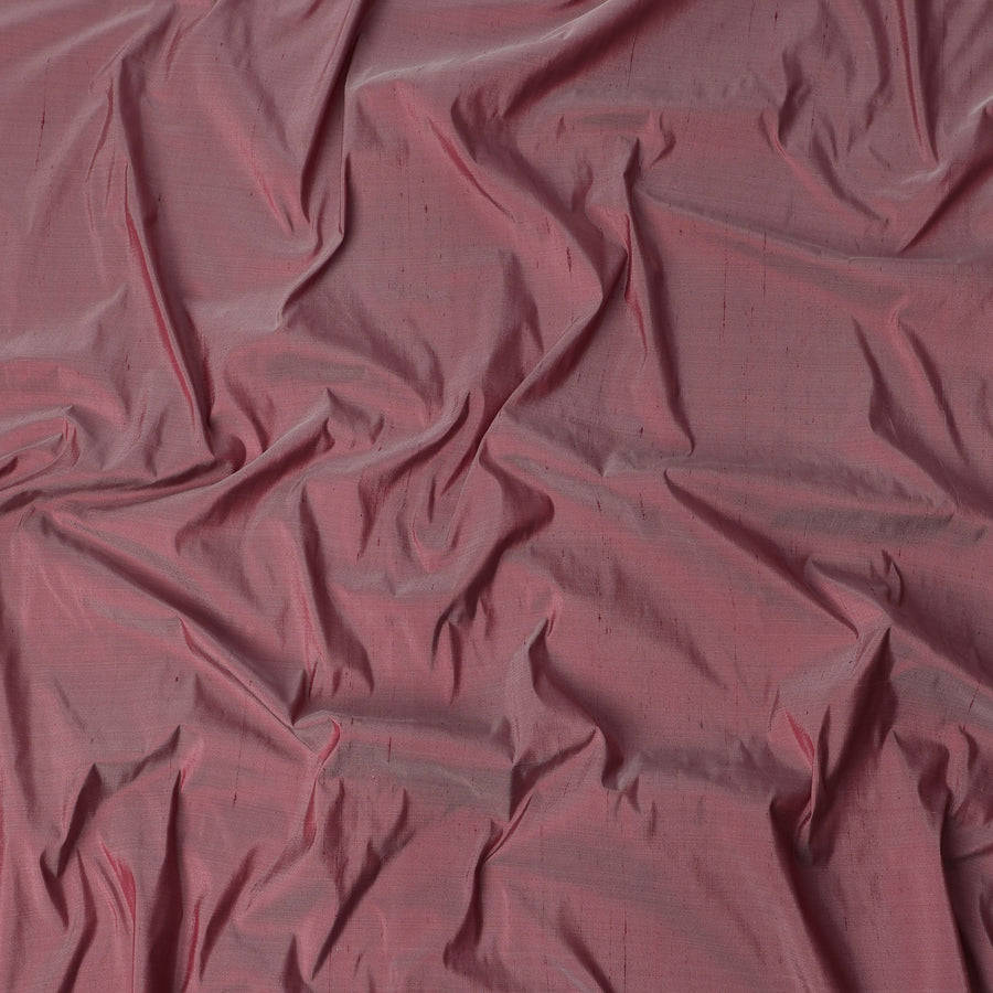 قماش حرير خام سادة بلون داستي روز - عرض 140 سم - حرير هندي فاخر - D22214