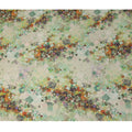 Light Green Pure Silk Satin Fabric with Multicolor Abstract Print – 140 cm, Imported from South Korea-D22293