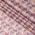 Light Pink Cotton Satin Fabric with Multicolor Abstract Print – 110 cm, Imported from India-D22295