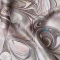 Beige Cotton Satin Fabric with Swirl Pattern Print – 110 cm, Imported from India-D22296