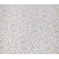 Powder Blue Base with Yellow, Orange & Lavender Mini Floral Print Premium Italian Pure Silk Satin Fabric, 140 Cms Width, Made in Italy-D22989