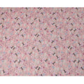 Blush Pink Multicolor Garden Floral Print Cotton Voile Fabric, 140 cm Width, Made in India-D23046