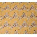 قماش فوال قطني بطبعة زهور صفراء ذهبية، عرض 140 سم، الهند - D23055