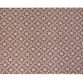 Beige with Purple Baroque Tile Print Pure Silk Crepe Fabric, 110 Cms Width, Made in India-D23159