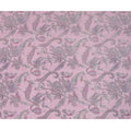 Baby Pink with Multicolor Paisley Floral Print Pure Silk Crepe Fabric, 110 Cms Width, Made in India-D23164