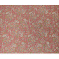 Dusty Rose Vintage Floral Print Viscose Modal Satin Fabric, 110 Cms Width, Made in India-D23293