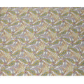 Ivory Yellow Multicolor Paisley Print Viscose Modal Satin Fabric, 110 Cms Width, Made in India-D23305