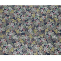 Navy Blue Multicolor Tropical Leaf Print Viscose Modal Satin Fabric, 110 Cms Width, Made in India-D23307 Regal Fabrics