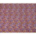 Purple Orange Abstract Animal Print Viscose Crepe Fabric, 110 Cms Width, Made in India-D23607