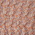 Ivory Base Orange Brown Leopard Print Viscose Crepe Fabric, 110 Cms Width, Made in India-D23608