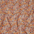 Beige Base Multitone Leopard Print Viscose Crepe Fabric, 110 Cms Width, Made in India-D23609