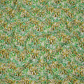 Lime Green and Yellow Abstract Floral Digital Print Viscose Crepe Fabric, 110 Cms Width, Made in India-D23622