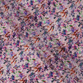 Lavender and Multicolor Floral Branch Digital Print Viscose Crepe Fabric, 110 Cms Width, Made in India-D23623