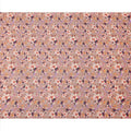 Dusty Brown Base Multicolor Floral Digital Printed Cotton Lawn Fabric, 110 Cms Width, Made in India-D23636