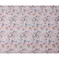 Dusty Pink Base Aqua & Lavender Vintage Rose Floral Printed Cotton Lawn Fabric, 110 Cms Width, Made in India-D23642