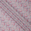 Dusty Pink Base Red & Blue Paisley Motif Printed Cotton Lawn Fabric, 140 Cms Width, Made in Slovakia-D23652
