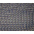 Navy Blue Base Beige & Muted Green Micro Floral Printed Cotton Voile Fabric, 140 Cms Width, Made in Slovakia-D23661