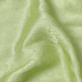 Pistachio Green Floral Self-Patterned Pure Silk Satin Fabric, Width 140 Cms, Made in India-D23897