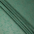 Emerald Green Paisley Floral Self-Textured Pure Silk Satin Fabric, Width 140 Cms, Made in India-D23899