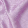 Lavender Paisley Self-Design Pure Silk Satin Fabric, Width 140 Cms, Made in India-D23902